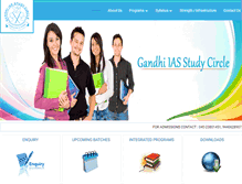 Tablet Screenshot of gandhiias.com